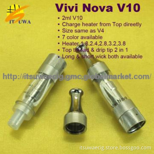 2012 most popular new design vivi nova v10 electronic cigarette